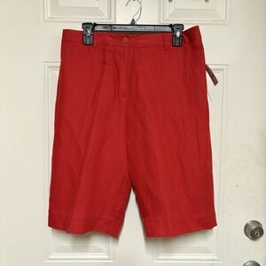 Vtg Parisian Signature Womens Size 10 Red Shorts Dry Clean NWT